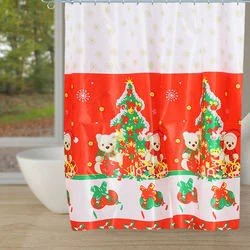 snowman shower curtain
