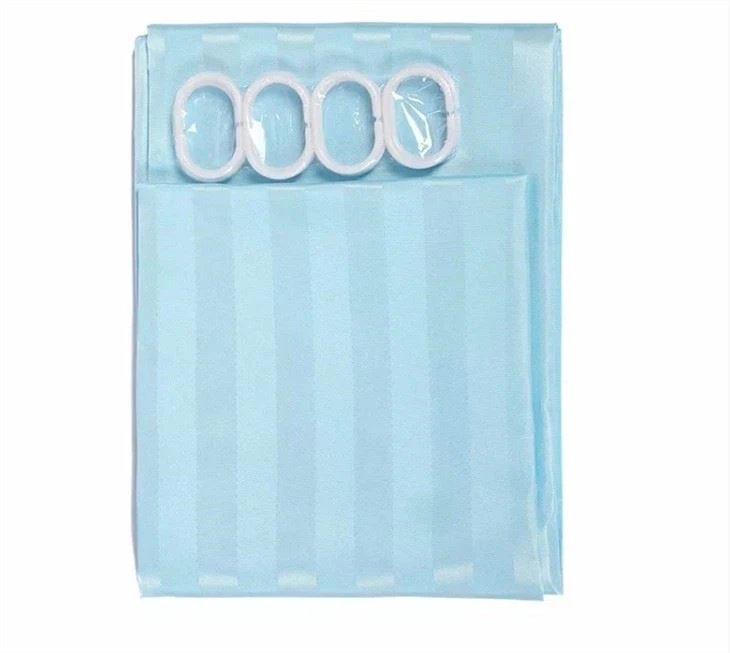Striped Fabric Shower Curtain